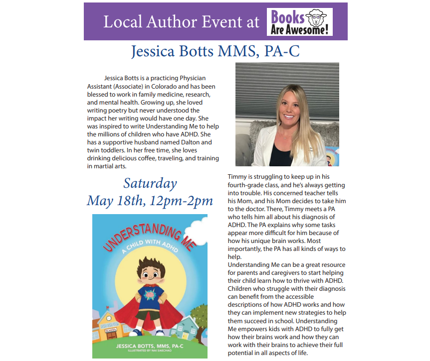 Local Author Book Event Jessica Botts